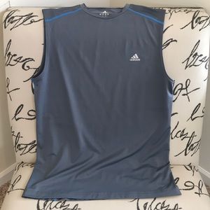 Adidas men’s large sleeveless shirt.